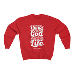 Hood N' Holy First Giving Honor Men's Crewneck Sweatshirt