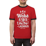 Hood N' Holy I Woke Up Like This Men's Ringer Tee