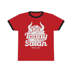 Hood N' Holy Not Today Satan Men's Ringer Tee