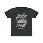 Hood N' Holy Try Jesus Not Me Men's Ringer Tee