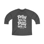 Hood N' Holy Pray With Me Women's Raglan Tee