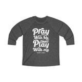 Hood N' Holy Pray With Me Women's Raglan Tee