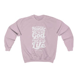 Hood N' Holy First Giving Honor Men's Crewneck Sweatshirt