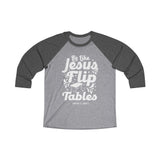 Hood N' Holy Flip Tables Women's Raglan Tee