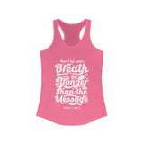 Hood N' Holy Your Breath Women's Racerback Tank