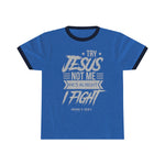 Hood N' Holy Try Jesus Not Me Men's Ringer Tee