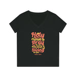 Hood N' Holy Swing On You Women's V-Neck T-Shirt