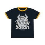 Hood N' Holy Not Today Satan Men's Ringer Tee