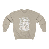 Hood N' Holy Your Breath Women's Crewneck Sweatshirt