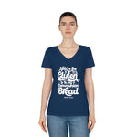 Hood N' Holy Communion Bread Women's V-Neck T-Shirt