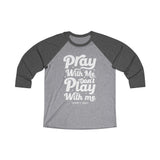 Hood N' Holy Pray With Me Women's Raglan Tee