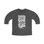 Hood N' Holy First Giving Honor Men's 3\4 Raglan Tee