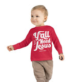 Hood N' Holy Y'all Need Jesus Kidz Long Sleeve T-Shirt