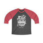 Hood N' Holy Try Jesus Not Me Women's Raglan Tee