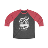 Hood N' Holy Try Jesus Not Me Women's Raglan Tee