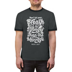 Hood N' Holy Your Breath Women's Ringer Tee