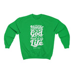 Hood N' Holy First Giving Honor Men's Crewneck Sweatshirt