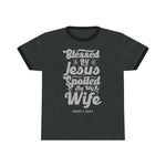 Hood N' Holy Spoiled By My Wife Men's Ringer Tee