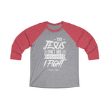 Hood N' Holy Try Jesus Not Me Women's Raglan Tee