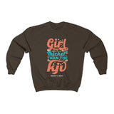 Hood N' Holy Thicker Than KJV Women's Crewneck Sweatshirt