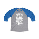 Hood N' Holy First Giving Honor Men's 3\4 Raglan Tee