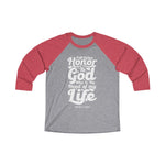 Hood N' Holy First Giving Honor Men's 3\4 Raglan Tee