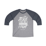 Hood N' Holy Try Jesus Not Me Women's Raglan Tee