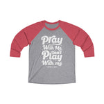 Hood N' Holy Pray With Me Women's Raglan Tee