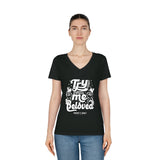 Hood N' Holy TMB Women's V-Neck T-Shirt