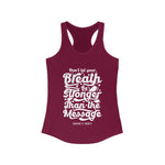 Hood N' Holy Your Breath Women's Racerback Tank