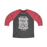 Hood N' Holy Your Breath Women's Raglan Tee