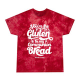 Hood N' Holy Communion Bread Men's Tie-Dye Tee, Crystal