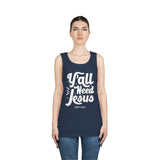 Hood N' Holy Y'all Need Jesus Men's Tank Top