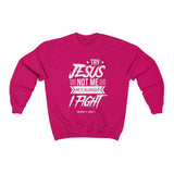 Hood N' Holy Try Jesus Not Me Men's Crewneck Sweatshirt
