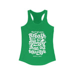 Hood N' Holy Your Breath Women's Racerback Tank