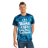 Hood N' Holy I Woke Up Like This Men's Tie-Dye Tee, Crystal