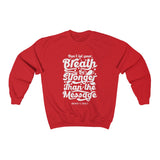 Hood N' Holy Your Breath Women's Crewneck Sweatshirt