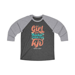 Hood N' Holy Thicker Than KJV Women's Raglan Tee