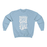 Hood N' Holy First Giving Honor Men's Crewneck Sweatshirt