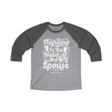 Hood N' Holy Standing In The Need Women's Raglan Tee