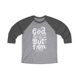 Hood N' Holy God Ain't Through With You Yet Men's Raglan Tee