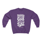 Hood N' Holy First Giving Honor Men's Crewneck Sweatshirt