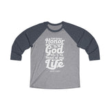 Hood N' Holy First Giving Honor Men's 3\4 Raglan Tee