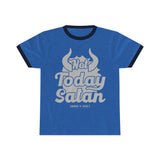 Hood N' Holy Not Today Satan Men's Ringer Tee