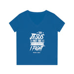 Hood N' Holy Try Jesus Not Me Women's V-Neck T-Shirt