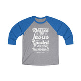 Hood N' Holy Spoiled By My Husband Women's Raglan Tee