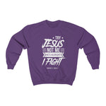 Hood N' Holy Try Jesus Not Me Men's Crewneck Sweatshirt