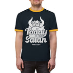 Hood N' Holy Not Today Satan Men's Ringer Tee