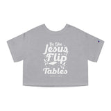 Hood N' Holy Flip Tables Women's Crop Top