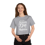 Hood N' Holy Flip Tables Women's Crop Top